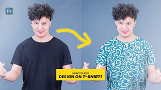 How to Easily Add Designs to TShirts in Photoshop  Beginner Friendly [upl. by Bohi]