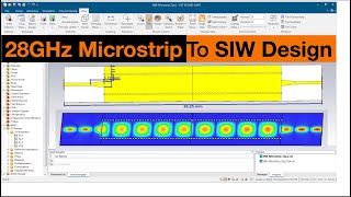 How to Simulate the microstrip to SIW transition [upl. by Llejk941]