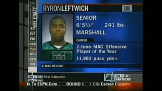 Jaguars Select QB Byron Leftwich 2003 NFL Draft [upl. by Adnauqaj]