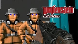 Wolfenstein 3D in Wolfenstein The New Order  Gameplay [upl. by Sturdivant]