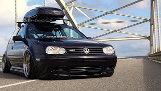 Bagged VW MK4 GTI  VagsFinest  18 20vt [upl. by Ariom]