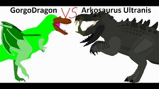 BRS4 Gorgodragon Vs Arkosaurus [upl. by Anig973]