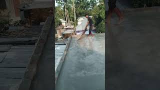 Cement Grading For roof finishing building house construction [upl. by Skinner]