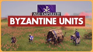 All NEW Byzantine Units in AoE4 [upl. by Aliac]