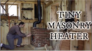 How to build a tiny masonry heater for the woodshop [upl. by Nahsor]