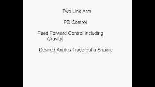 Two Link Robot with Feedforward Control [upl. by Noslrac]