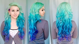 DIY MERMAID OMBRE HAARE  Tutorial von Cira Las Vegas [upl. by Lorri]