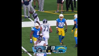 Tony Pollard catches for a 15yard Gain vs Los Angeles Chargers [upl. by Aneled]