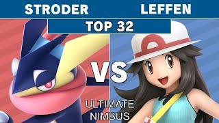 Ultimate Nimbus  Stroder Greninja vs TSM  Leffen Pokemon Trainer Top 32  Smash Ultimate [upl. by Ainyt898]