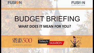 WEBINAR Budget Briefing What Does It Mean For You [upl. by Samoht659]