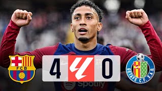 Barcelona vs Getafe 40 La Liga 202324  MATCH REVIEW [upl. by Maier]