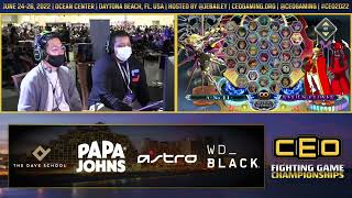 CEO 2022 BBCF GRAND FINALS  STARTGG MONARCH vs RYO [upl. by Amyas781]