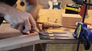 ASMR  Sounds of Woodworking Tools on a Guitar Neck [upl. by Ingunna]