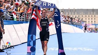 Chris Hammer delivers dominant gold medal performance in Paris Paratriathlon  NBC Sports [upl. by Uyekawa]