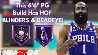 This 66quot quotOffenseHeavy Pointquot PG Build Gets HOF BLINDERS amp DEADEYE On NBA2K24 UNGUARDABLE In 5v5 [upl. by Ahsetel]