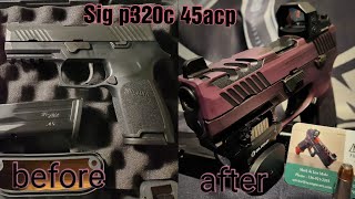 Sig Sauer p320c 45 acp review PART 2 NCEngraversthelanecompound9706 [upl. by Spiegleman]