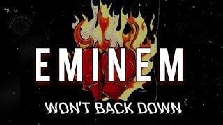 EMINEM FT PNK  WONT BACK DOWNLyrics [upl. by Dysart369]