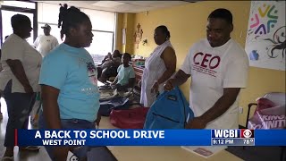 Nonprofit organization hosts back to school drive [upl. by Maddi]