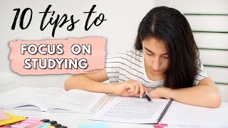 How To Focus On Studying  10 Tips For Focusing [upl. by Lentha]