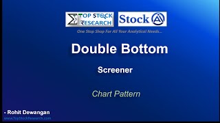 Double Bottom Screener Chart Pattern  TSR [upl. by Haliehs242]