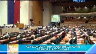 Aga Muhlac Rep Fuentebella agree to drop election case [upl. by Chemarin959]