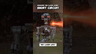 Watch This Funny ROBOT FIGHT Scene From The SHORT CIRCUIT Movie shorts movie movieclips fyp [upl. by Maire954]