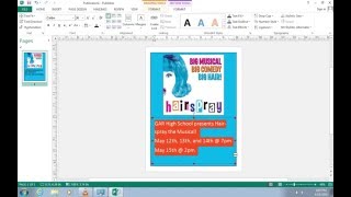 How to Create a Poster in Publisher [upl. by Acisseg]