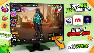 Top 3 New Emulators For Low End PC Free Fire  Best Android Emulator For PC 2024 [upl. by Neerol]