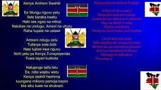 Kenya National Anthem  Wimbo wa Taifa wa Kenya  Both Kiswahili and English Version [upl. by Suiradal291]