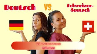 Deutsch VS Schweizerdeutsch 🤯 Härdöpfel 30 WICHTIGE Sätze [upl. by Ramsey]