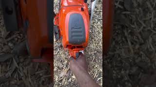 Husqvarna 592 XP idle sound husqvarnachainsaw husqvarna powertools woodcuttingtools [upl. by Gerhan954]