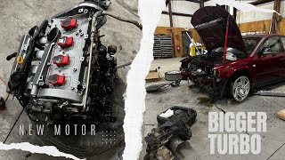 Big Turbo B5 Passat Engine OUT [upl. by Amalbena]