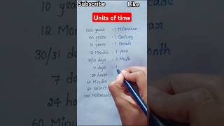 Units of time  about time  time sequence  time period  time education knowledge shorts [upl. by Garfinkel]