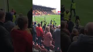 4 may 2019  Bradford city vs AFC Wimbledon AFC Wimbledon storm the pitch [upl. by Farmelo]