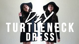 DIY  Long Sleeve Turtleneck Dress [upl. by Ydasahc]