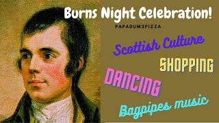 BURNS NIGHT Celebration in SCOTLAND  Ceilidh Dancing  HAGGIS  Robert Burns  Papadum2pizza [upl. by Linsk665]