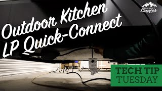 RV Outdoor Kitchen LP Quick Connect  Country Camper [upl. by Iggy]