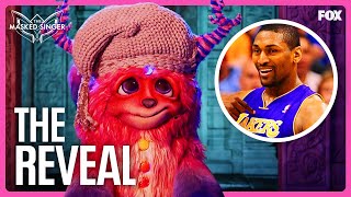 The Reveal Metta World Peace is Cuddle Monster  Season 10  The Masked Singer [upl. by Alver]