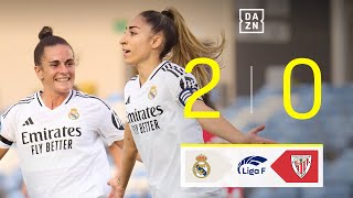 Real Madrid CF vs Athletic Club 20  Resumen y goles  Highlights Liga F [upl. by Croner]