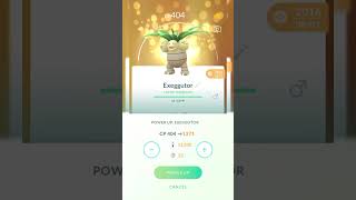 Power Up our lucky pokemon Exeggutor pokemon go pokemon pokemongo exeggutor [upl. by Idieh311]