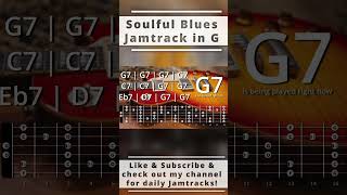 Soulful Blues in G Mixolydian backingtrack jamtrack guitarlesson improvisation guitar blues [upl. by Ahsilek]