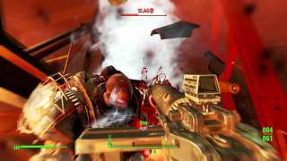 Fallout 4  Killing Fallout Boss at Saugus Ironworks [upl. by Rhodes]