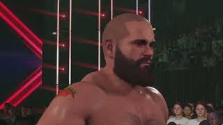 WWE 2K24 myrise mode ftmiro Part 16 Redeemer vs Harbinger of Doombackstage fight with MVP [upl. by Hoem846]