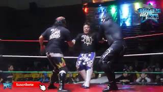 Ultimo Guerrero y Gran Guerrero vs Sharlie Rockstar y Mr Electro en la Arena Neza [upl. by Oralle]