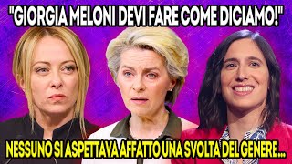 GIORGIA MELONI DISTRUGGE SCHLEIN E VON DER LEYEN quotNON ANDRÒ MAI CONTRO IL POPOLO ITALIANOquot [upl. by Acus847]