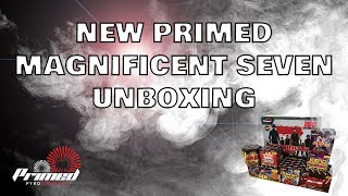 Primed Pyrotechnics Magnificent Seven firework unboxing [upl. by Owens]