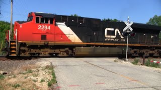 CN Freight Train  Hill Valley Road [upl. by Aiderfla646]