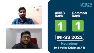 Rank 1 INISS 22 DM Neurology AIIMS rank 1 Dr Swathy Krishnan AR in conversation with Dr Baishyak [upl. by Yditsahc]