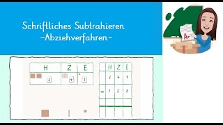 Schriftliches Subtrahieren Abziehverfahren [upl. by Helm]