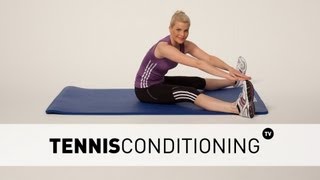 Hamstrings and Erector Spinae Stretch  Tennis Conditioning [upl. by Chip20]